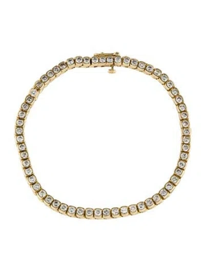 Pre-owned Bracelet 14k 3.96ctw Diamond Tennis , 7.75" In Multi