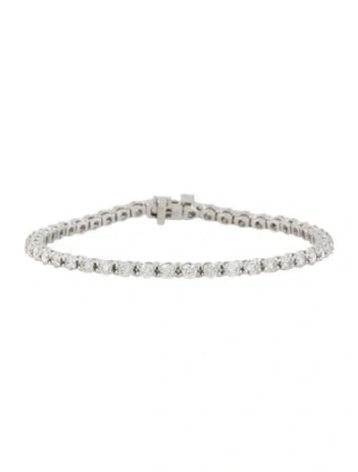 Pre-owned Bracelet 14k 4.00ct Diamond Tennis , 6.5" In Multi