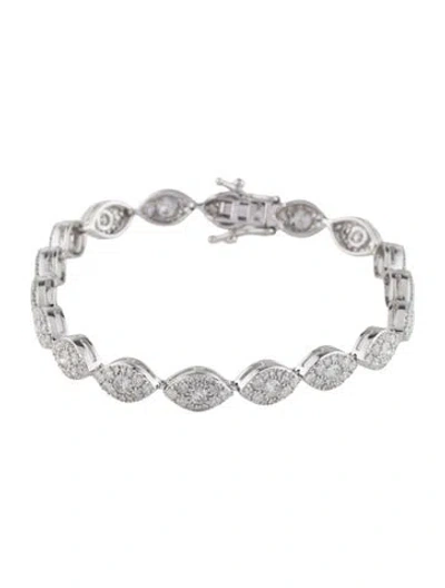 Pre-owned Bracelet 14k 4.00ctw Diamond Link , 6.75" In Multi