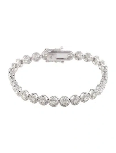 Pre-owned Bracelet 14k 4.00ctw Diamond Link , 6.75" In Multi