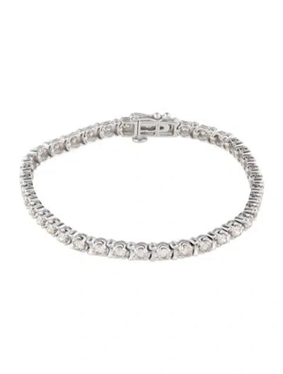Pre-owned Bracelet 14k 4.00ctw Diamond Link , 7" In Multi