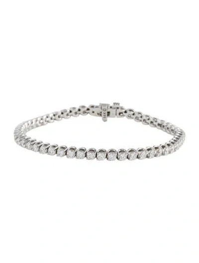 Pre-owned Bracelet 14k 4.00ctw Diamond Tennis , 7" In Multi