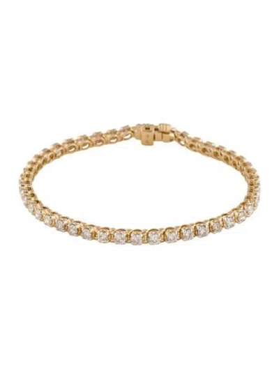 Pre-owned Bracelet 14k 4.00ctw Diamond Tennis , 7" In Multi