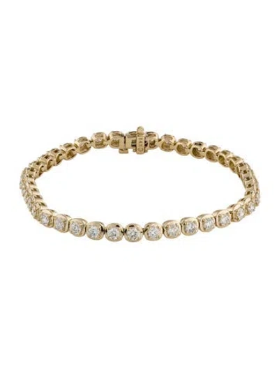 Pre-owned Bracelet 14k 4.00ctw Diamond Tennis , 7" In Multi