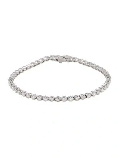 Pre-owned Bracelet 14k 4.00ctw Diamond Tennis , 7" In Multi