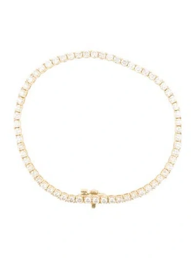Pre-owned Bracelet 14k 4.00ctw Diamond Tennis Link , 6.75" In Multi