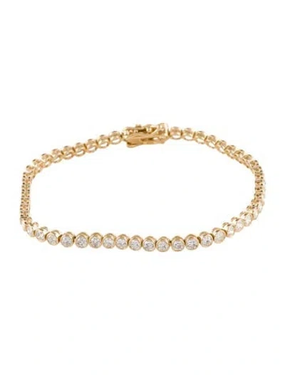Pre-owned Bracelet 14k 4.00ctw Lab-grown Diamond Tennis , 7" In Multi