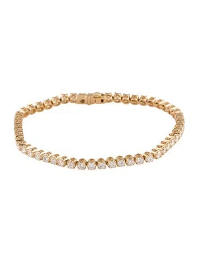 Pre-owned Bracelet 14k 4.00ctw Lab-grown Diamond Tennis , 7" In Multi