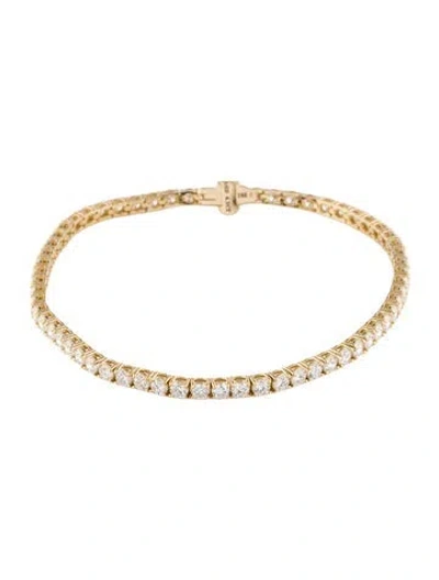 Pre-owned Bracelet 14k 4.00ctw Lab-grown Diamond Tennis , 7" In Multi