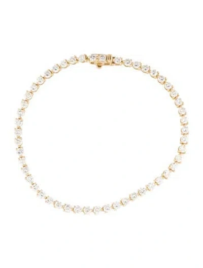 Pre-owned Bracelet 14k 4.09ctw Diamond Tennis Link , 7" In Multi