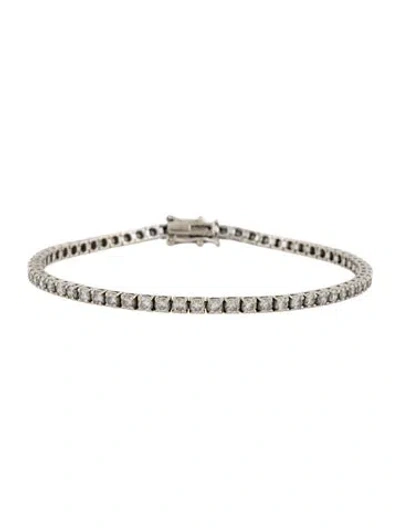 Pre-owned Bracelet 14k 4.16ctw Diamond Link , 7" In Multi
