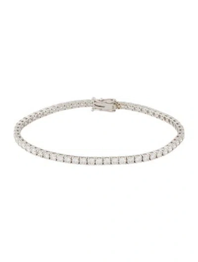 Pre-owned Bracelet 14k 4.20ctw Lab-grown Diamond Tennis , 7" In Multi