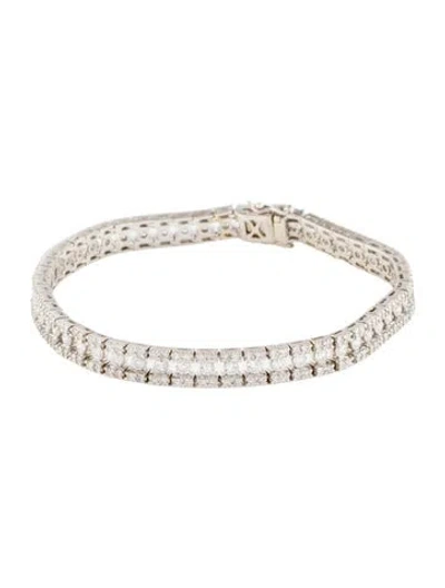 Pre-owned Bracelet 14k 4.25ctw Diamond Line , 6.5" In Multi