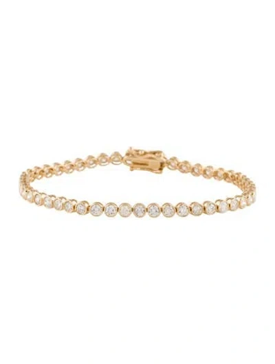 Pre-owned Bracelet 14k 4.25ctw Diamond Tennis , 7.25" In Multi