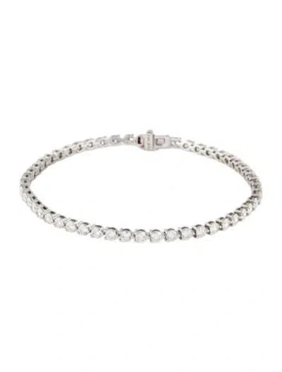 Pre-owned Bracelet 14k 4.32ctw Diamond Link , 7" In Multi