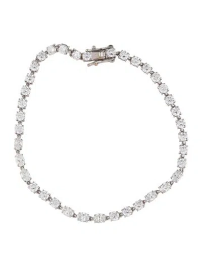Pre-owned Bracelet 14k 4.39ctw Lab-grown Diamond Tennis , 7" In Multi