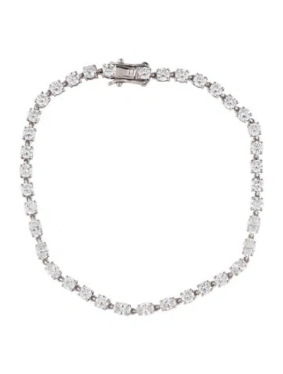 Pre-owned Bracelet 14k 4.39ctw Lab-grown Diamond Tennis , 7" In Multi