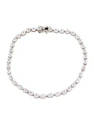 Pre-owned Bracelet 14k 4.40ctw Lab-grown Diamond Link , 6.75" In Multi