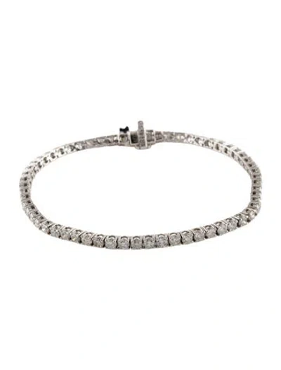 Pre-owned Bracelet 14k 4.41ctw Diamond Tennis , 7" In Multi