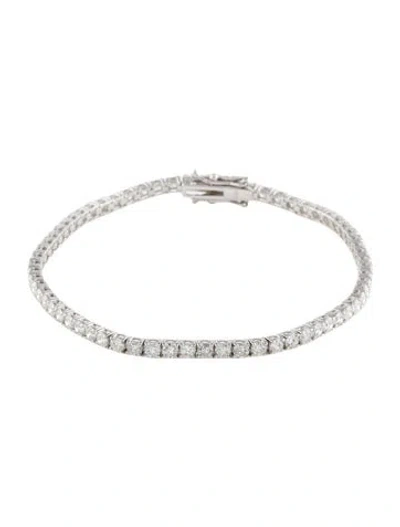 Pre-owned Bracelet 14k 4.50ctw Diamond Tennis , 7.5" In Multi