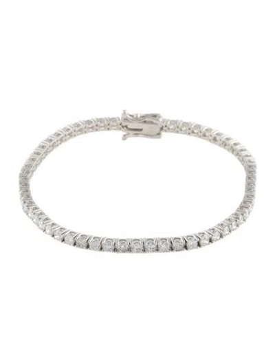 Pre-owned Bracelet 14k 4.50ctw Lab-grown Diamond Tennis , 7" In Multi