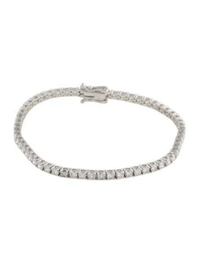 Pre-owned Bracelet 14k 4.50ctw Lab-grown Diamond Tennis , 7" In Multi