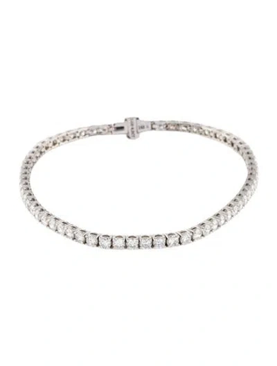 Pre-owned Bracelet 14k 4.50ctw Lab-grown Diamond Tennis , 7" In Multi