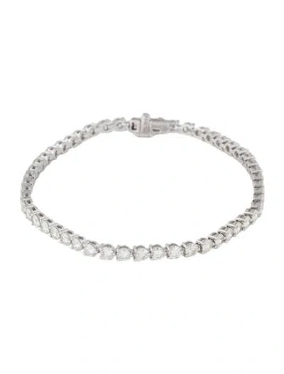 Pre-owned Bracelet 14k 4.52ctw Diamond Tennis , 7" In Multi