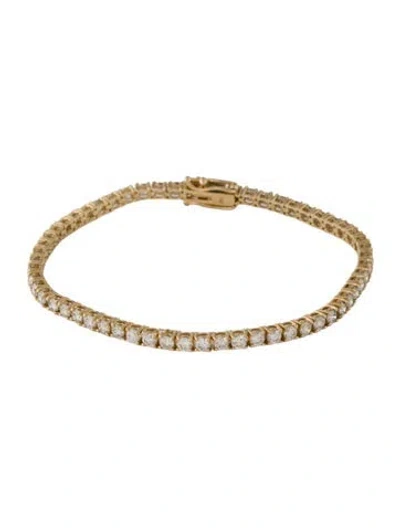 Pre-owned Bracelet 14k 4.58ctw Diamond Tennis Link , 7" In Multi