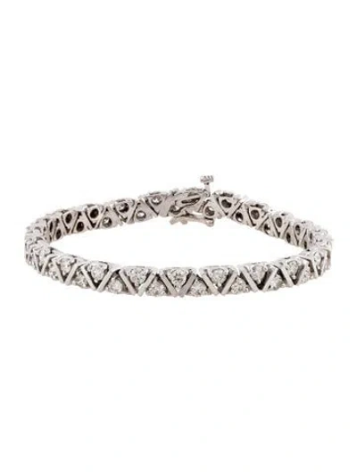 Pre-owned Bracelet 14k 4.60ctw Diamond Link , 6.75" In Multi