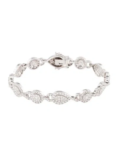 Pre-owned Bracelet 14k 4.60ctw Diamond Link , 7" In Multi