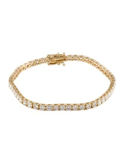 Pre-owned Bracelet 14k 4.60ctw Diamond Tennis , 7" In Multi