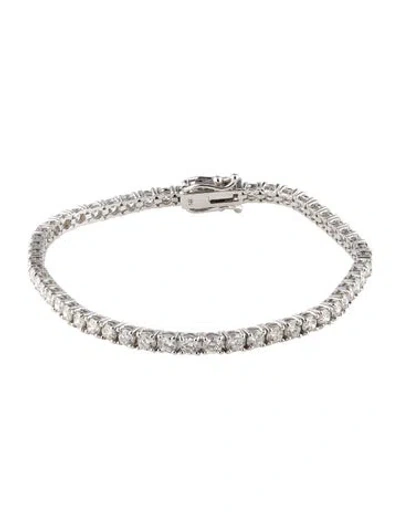 Pre-owned Bracelet 14k 4.61ctw Diamond Tennis , 6.75" In Multi