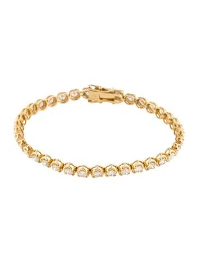Pre-owned Bracelet 14k 4.62ctw Diamond Tennis Link , 7" In Multi