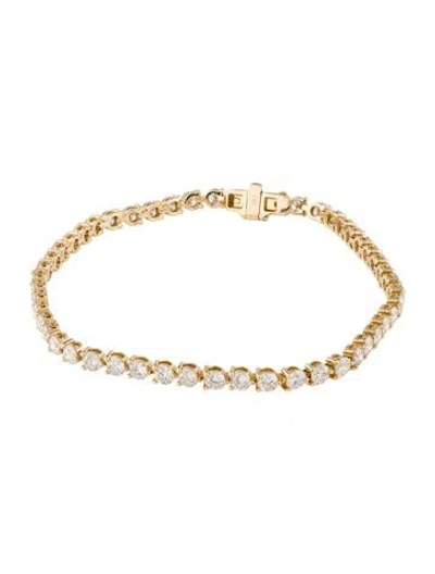 Pre-owned Bracelet 14k 4.70ctw Diamond Tennis , 7" In Multi
