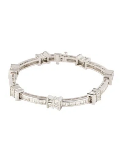 Pre-owned Bracelet 14k 4.71ctw Diamond Tennis , 7" In Multi