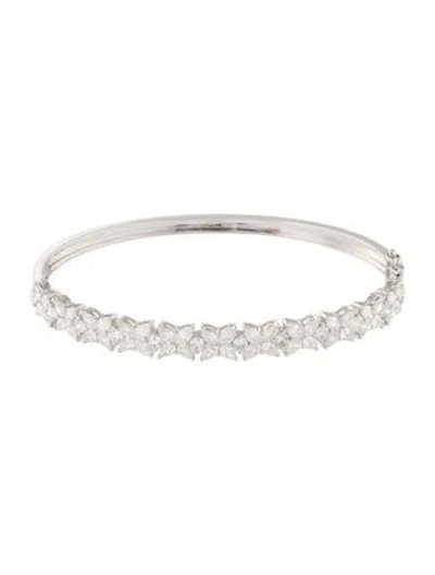 Pre-owned Bracelet 14k 4.75ctw Diamond Bangle , 6.75" In Multi