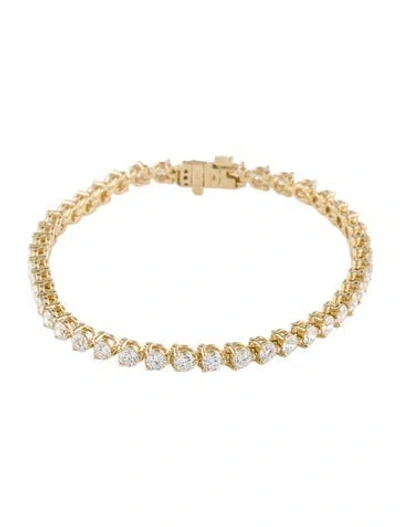 Pre-owned Bracelet 14k 4.75ctw Lab Grown Diamond Tennis , 6.75" In Multi