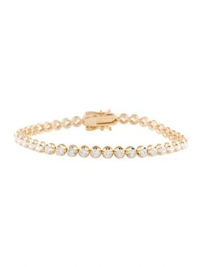 Pre-owned Bracelet 14k 4.75ctw Lab-grown Diamond Tennis , 7" In Multi
