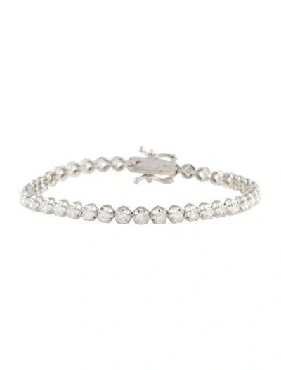 Pre-owned Bracelet 14k 4.75ctw Lab-grown Diamond Tennis , 7" In Multi