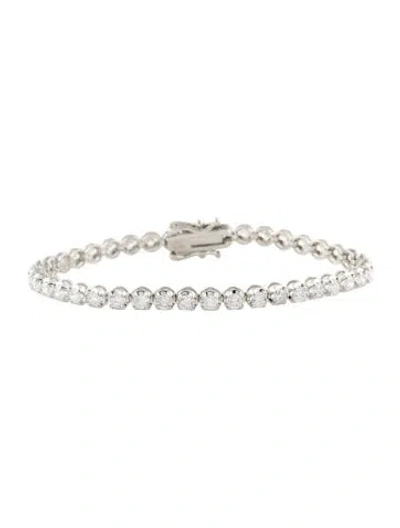 Pre-owned Bracelet 14k 4.75ctw Lab-grown Diamond Tennis , 7" In Multi