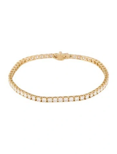 Pre-owned Bracelet 14k 4.80ctw Diamond Link , 6.75" In Multi
