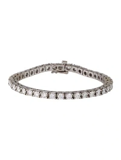 Pre-owned Bracelet 14k 4.80ctw Diamond Tennis , 6.25" In Multi