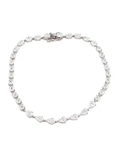 Pre-owned Bracelet 14k 4.80ctw Lab-grown Diamond Link , 7" In Multi