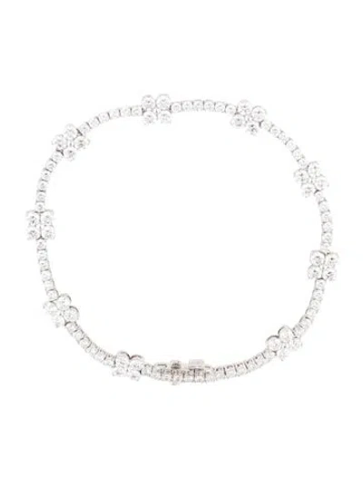 Pre-owned Bracelet 14k 4.80ctw Lab-grown Diamond Station , 7" In Multi