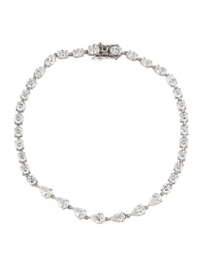 Pre-owned Bracelet 14k 4.81ctw Lab-grown Diamond Link , 7" In Multi