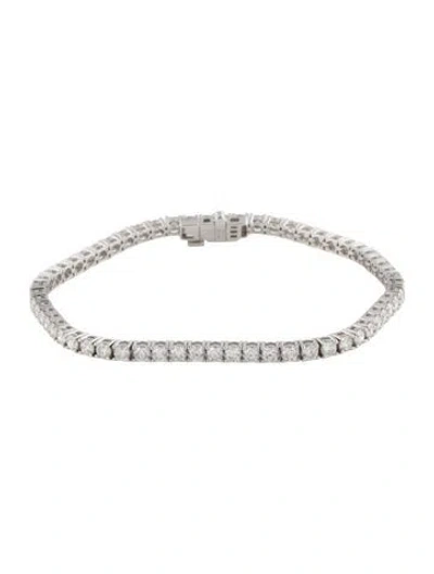 Pre-owned Bracelet 14k 4.84ctw Diamond Tennis , 7" In Multi
