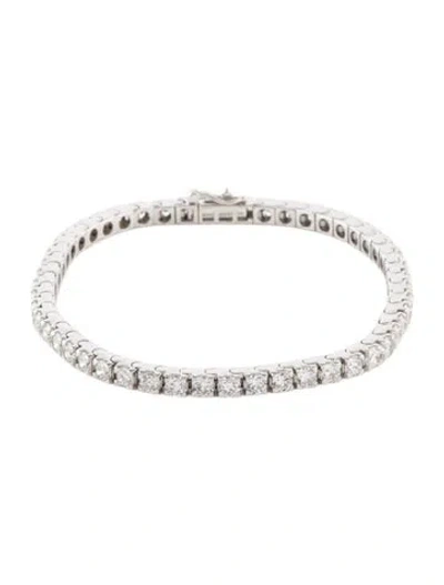 Pre-owned Bracelet 14k 4.85ctw Lab-grown Diamond Tennis , 6.25" In Multi
