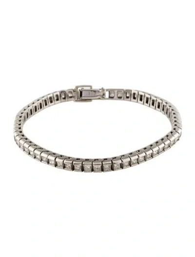 Pre-owned Bracelet 14k 4.86ctw Diamond Line , 7" In Multi