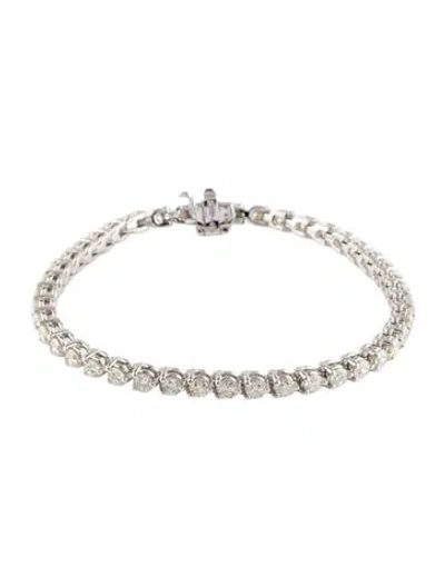 Pre-owned Bracelet 14k 4.88ctw Diamond Tennis , 6.75" In Multi